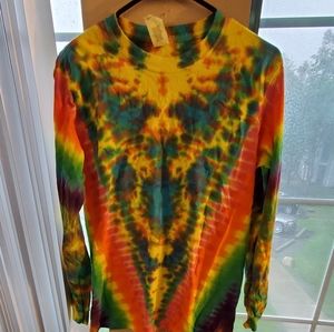 Long sleeve tie dye shirt